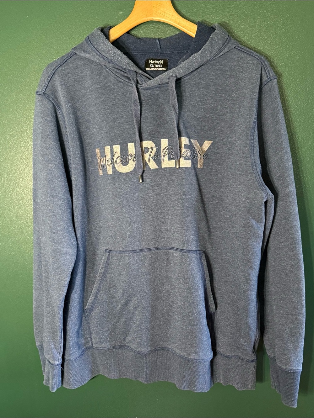 Hurley Navy Blue Logo Pullover Hoodie
